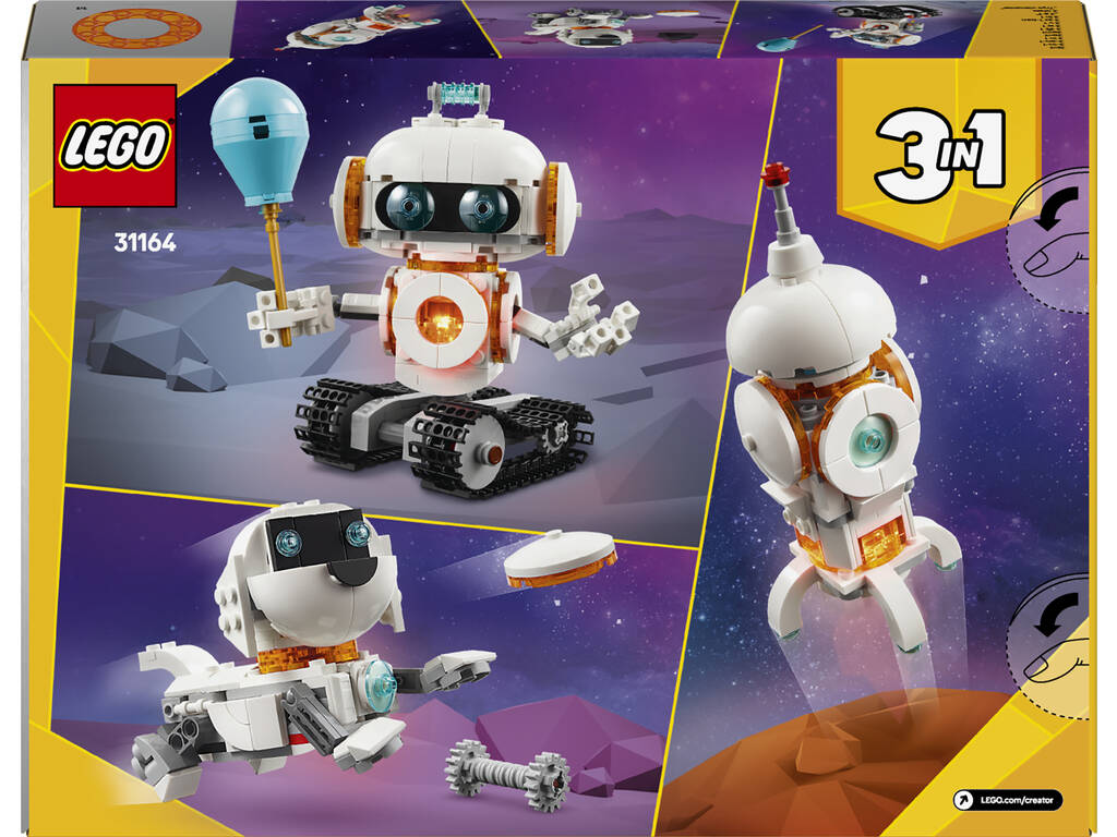 Lego Creator Space 3 in 1 Robot Spaziale