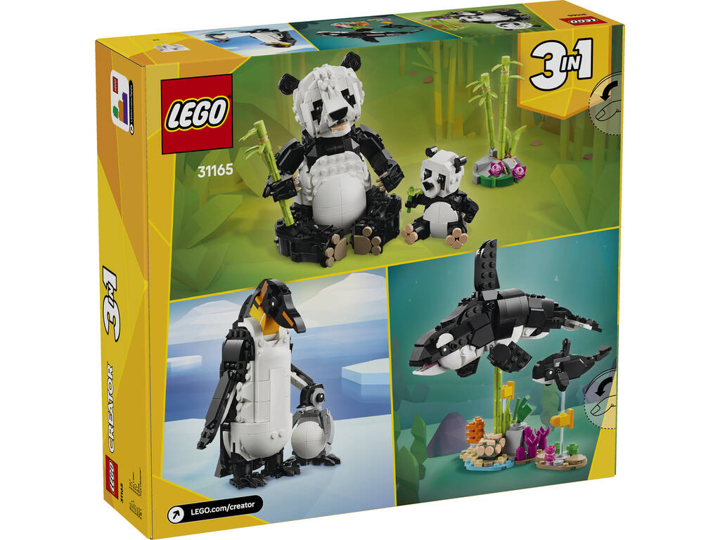 Lego Creator 3 in 1 Fauna selvatica: Famiglia di panda