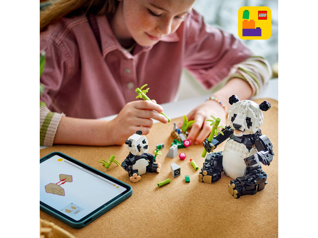 Lego Creator 3 in 1 Fauna selvatica: Famiglia di panda