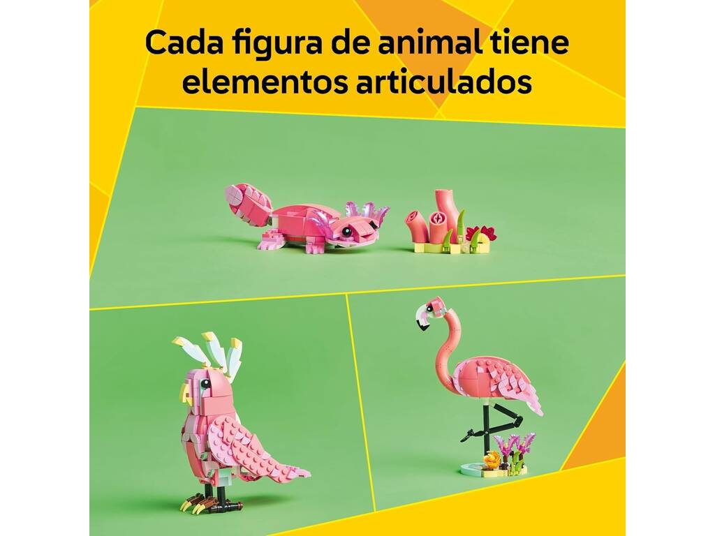 Lego Creator 3 in 1 Fauna selvaggia: Fenicottero rosa