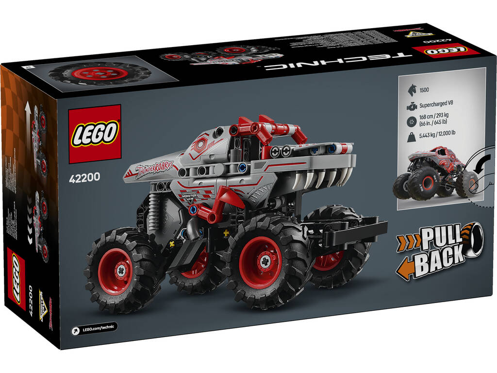 Lego Technic Monster Jam ThunderROARus con motore a carica manuale