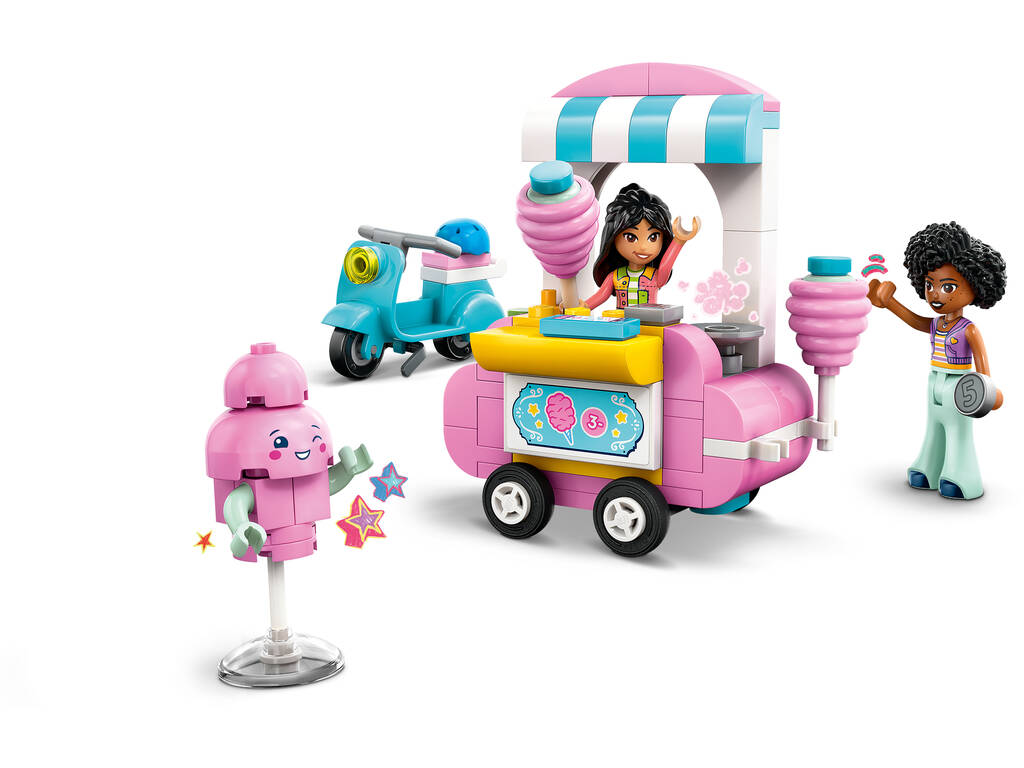 Stand de barbe à papa et moto Lego Friends