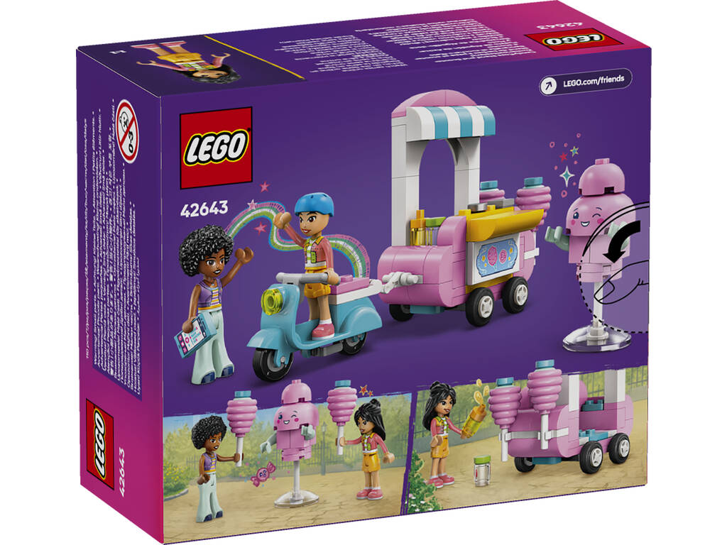 Stand de barbe à papa et moto Lego Friends