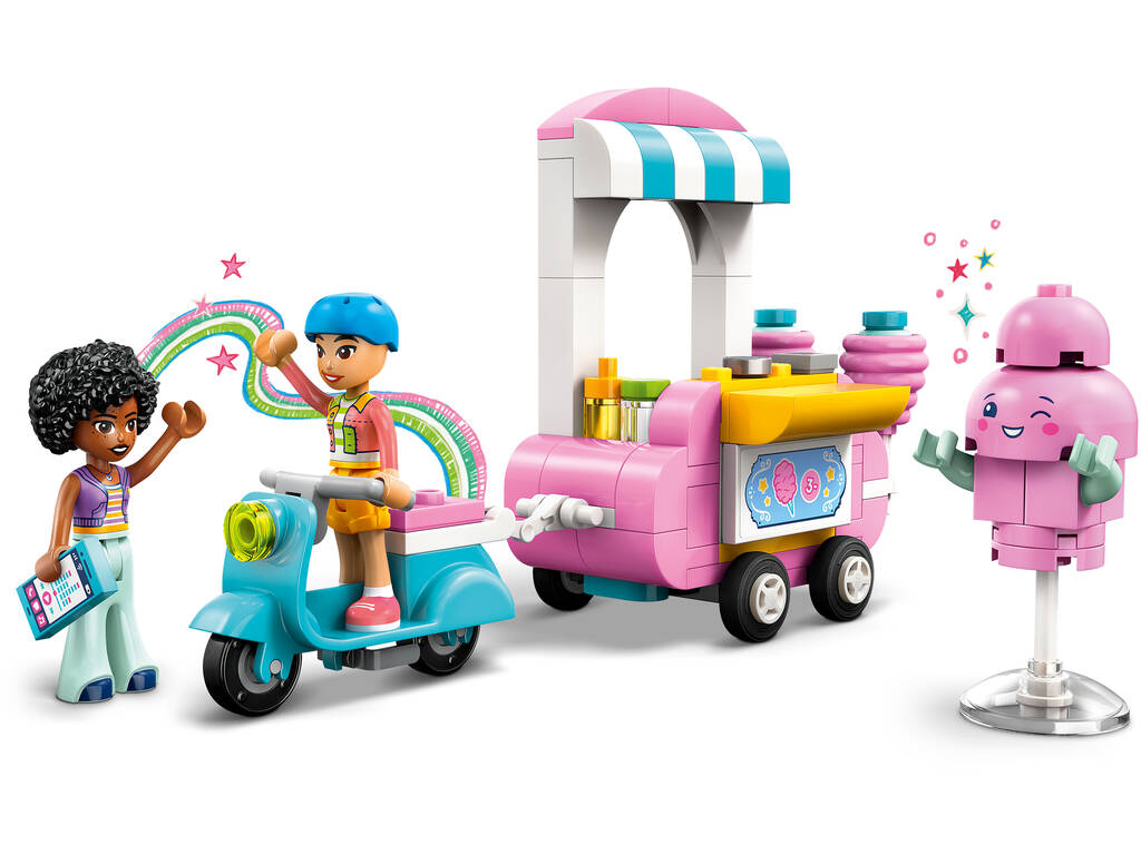 Stand de barbe à papa et moto Lego Friends