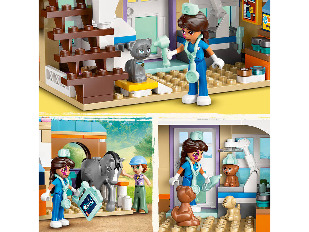 Lego Friends Cavalo e Clínica Veterinária de Animais