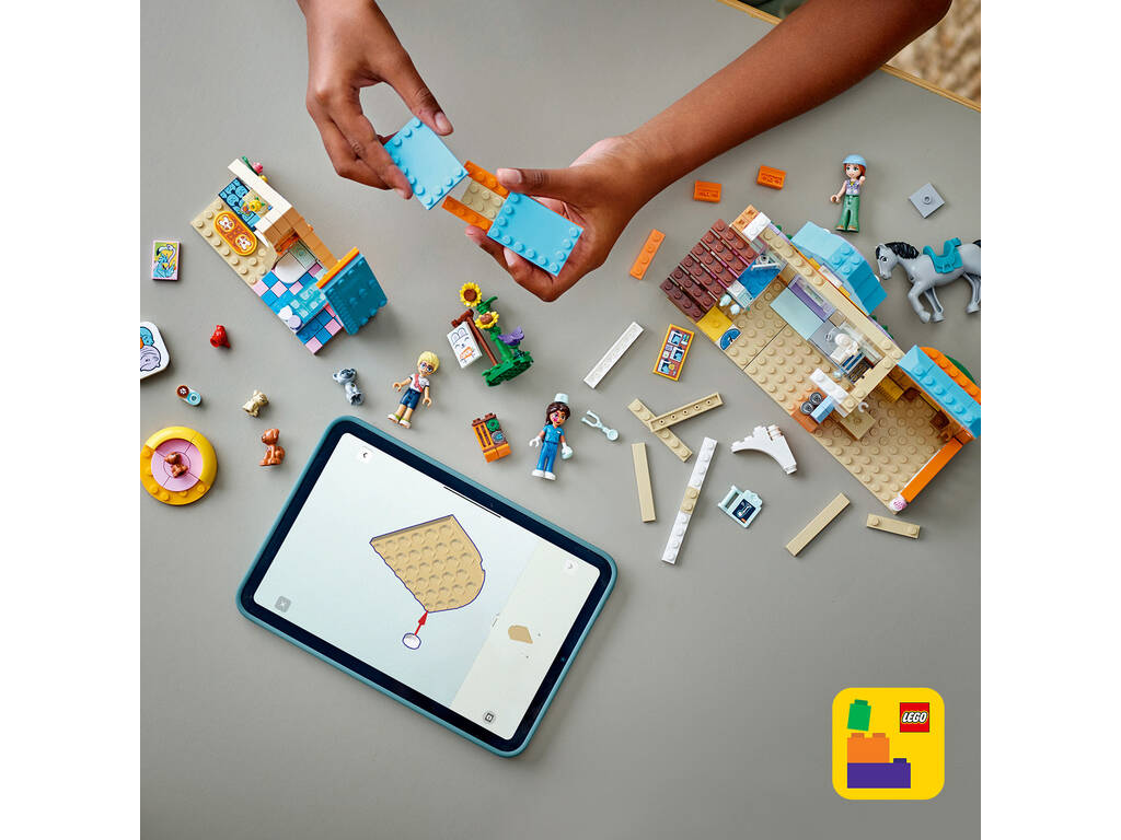 Lego Friends Cavalo e Clínica Veterinária de Animais