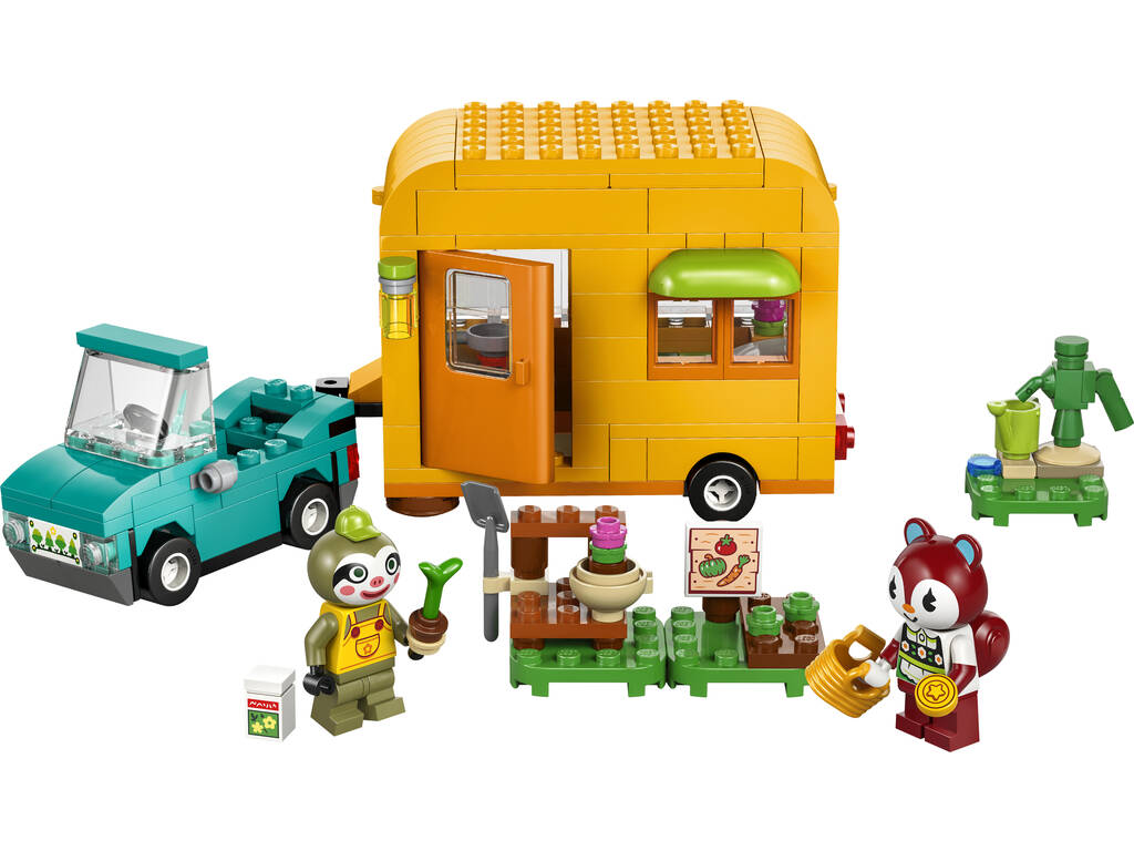 Lego Animal Crossing La roulotte di Gandulio e il negozio di giardini
