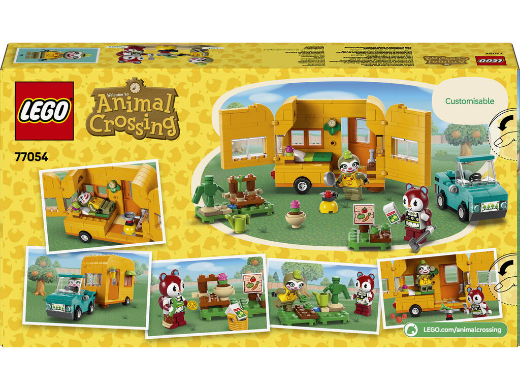 Lego Animal Crossing La roulotte di Gandulio e il negozio di giardini