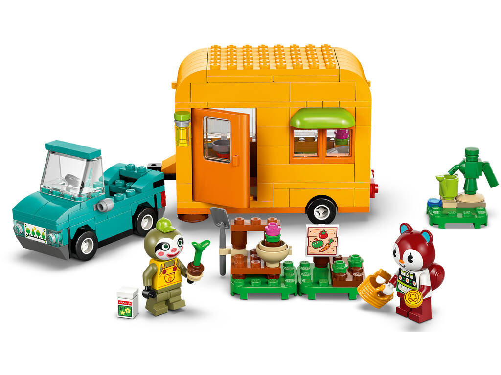Lego Animal Crossing La roulotte di Gandulio e il negozio di giardini