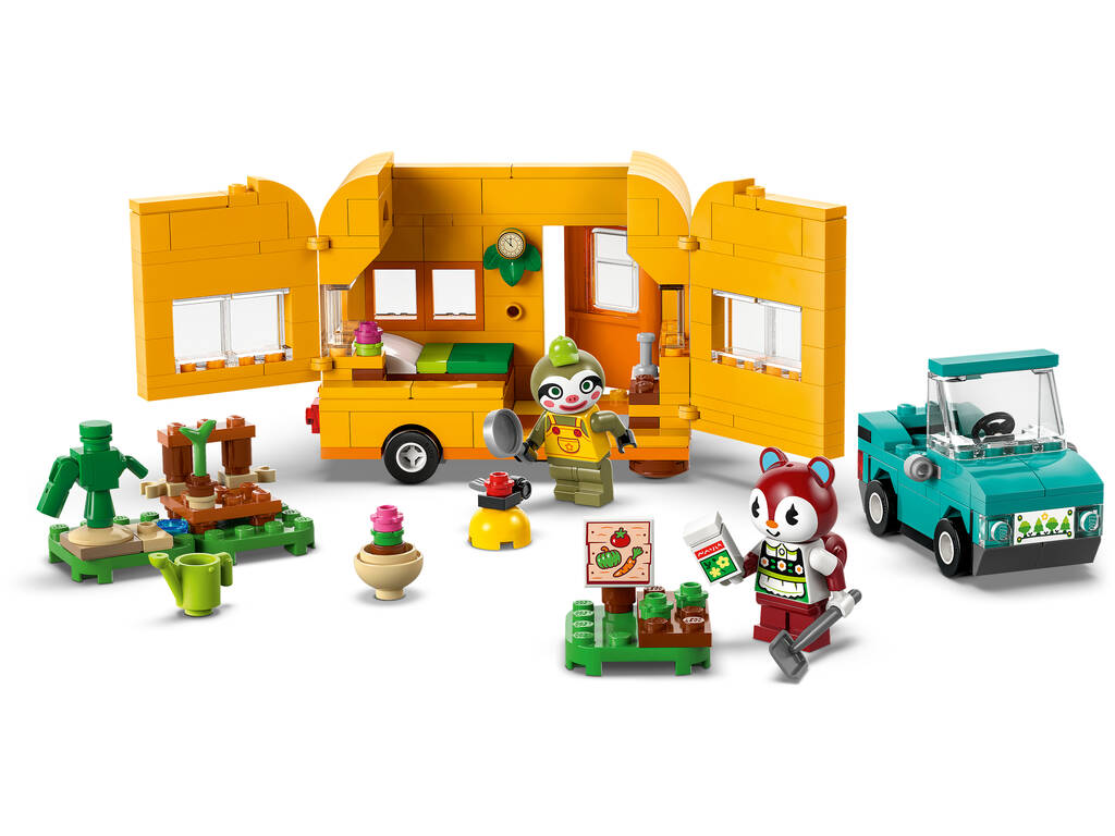 Lego Animal Crossing La roulotte di Gandulio e il negozio di giardini
