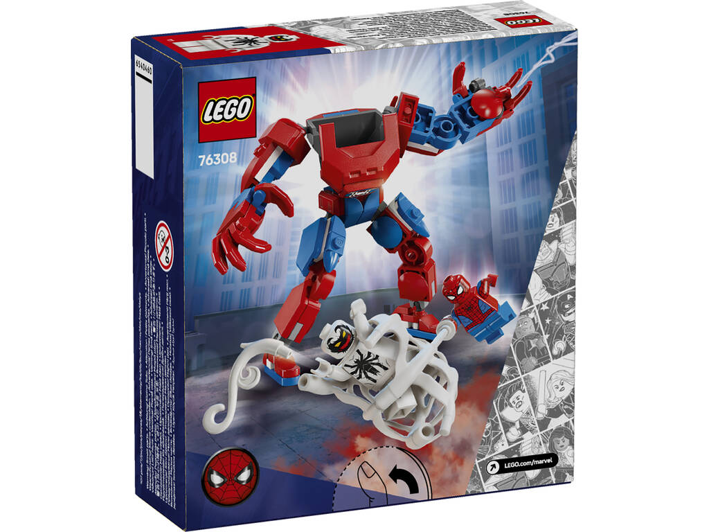 Lego Marvel Spider-Man Armatura robotica di Spider-Man vs Anti-Venom