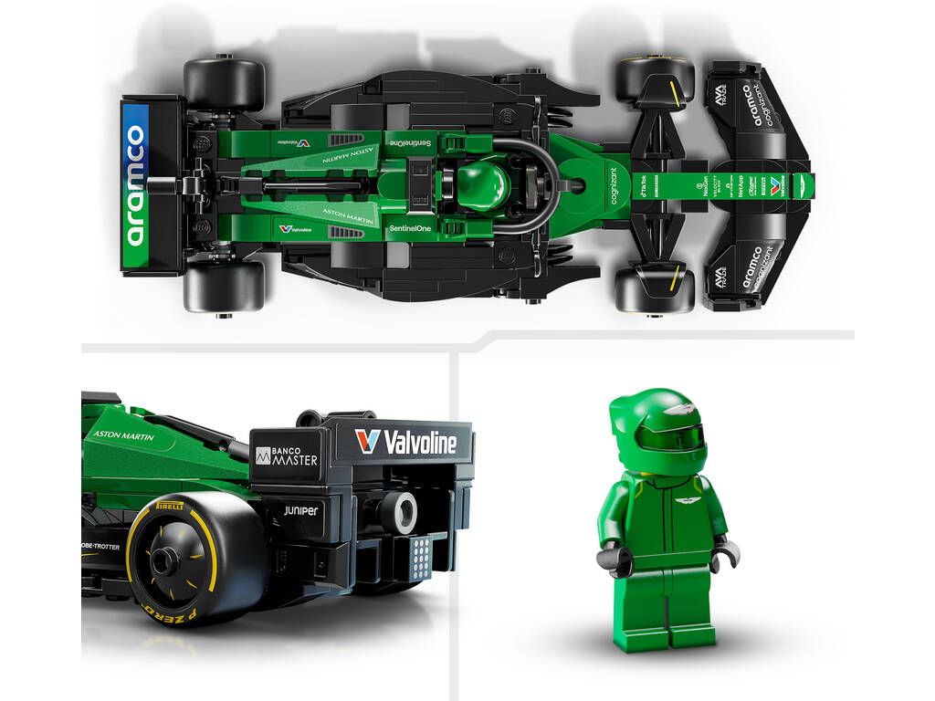 Lego Speed Champions Formula 1 Auto da corsa Aston Martin Aramco F1 Racing AMR24