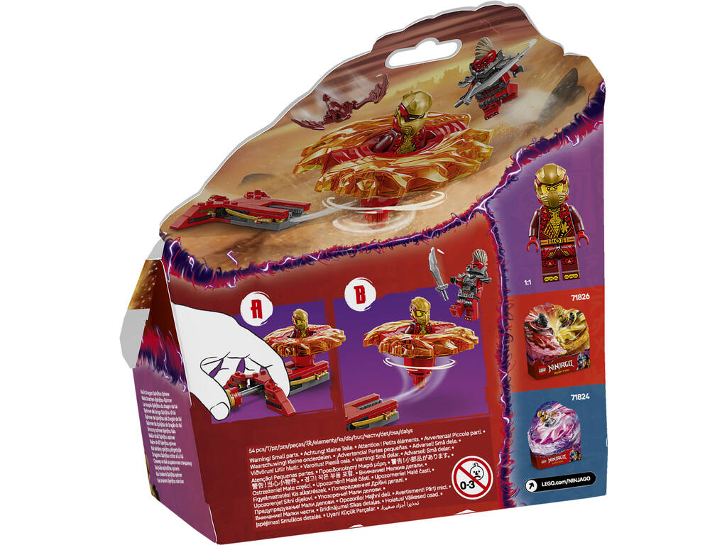 Lego Ninjago Dragons Rising Spinner di Spinjitzu Drago di Kai