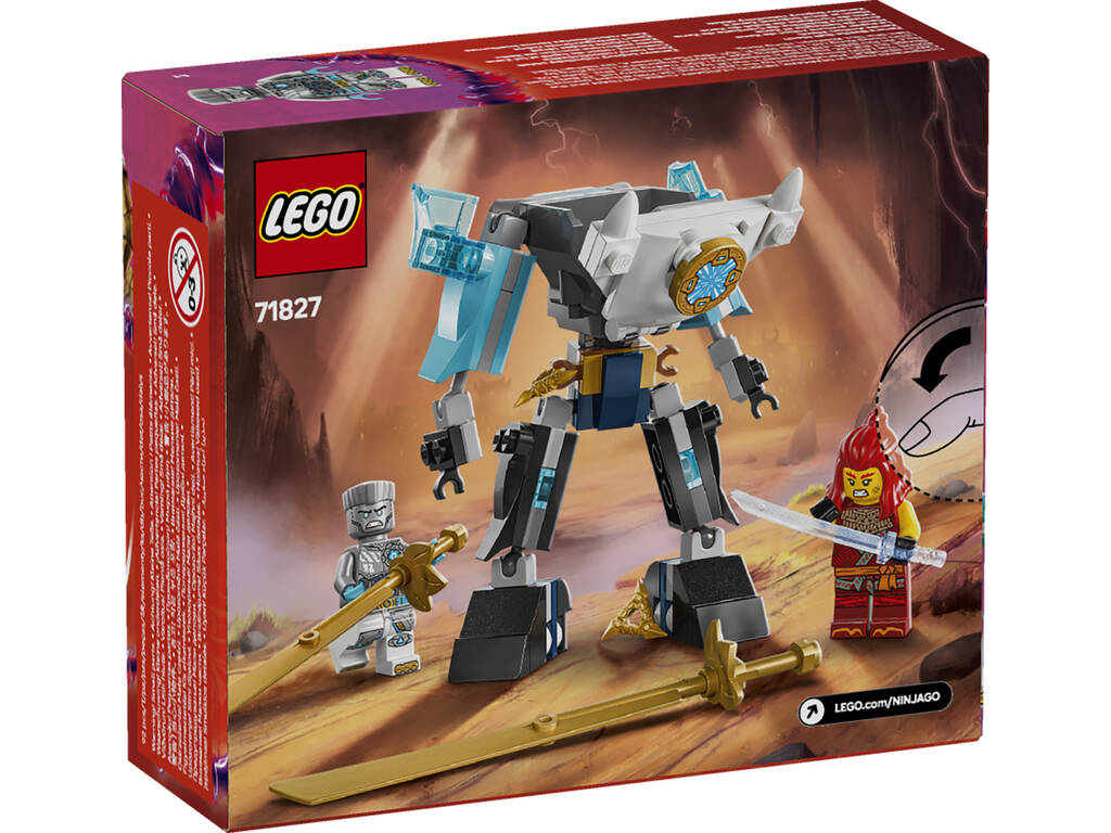 Lego Ninjago Dragons Rising Armatura robotica da combattimento di Zane