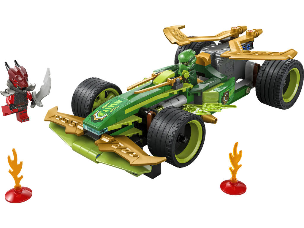 Lego Ninjago Dragons Rising Auto da corsa con motore a ricarica manuale di Lloyd
