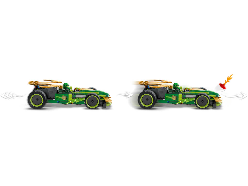 Lego Ninjago Dragons Rising Auto da corsa con motore a ricarica manuale di Lloyd