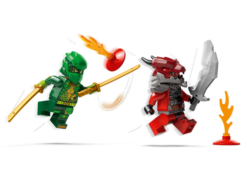Lego Ninjago Dragons Rising Auto da corsa con motore a ricarica manuale di Lloyd