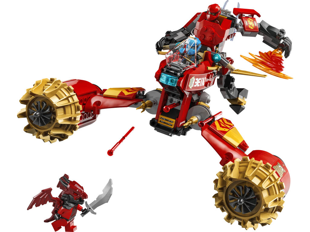Lego Ninjago Dragons Rising Moto Mecca della Tempesta di Kai