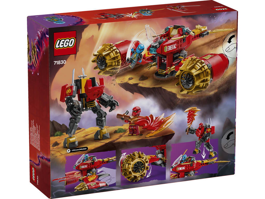 Lego Ninjago Dragons Rising Moto Mecca della Tempesta di Kai