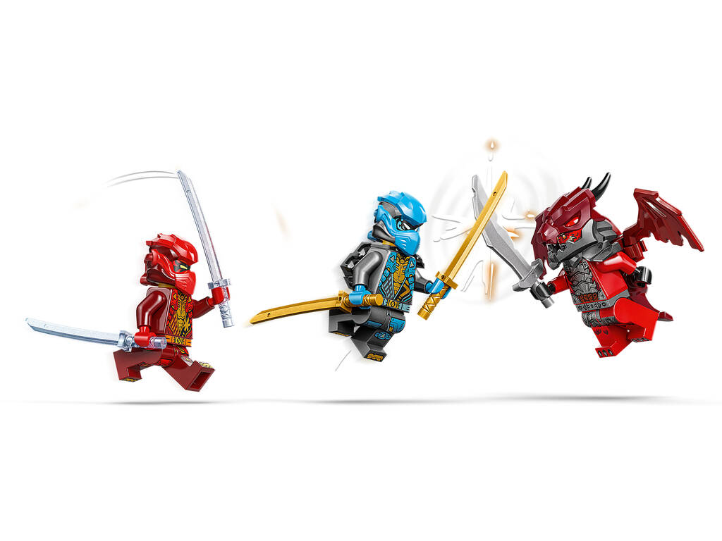 Lego Ninjago Dragons Rising Moto Mecca della Tempesta di Kai