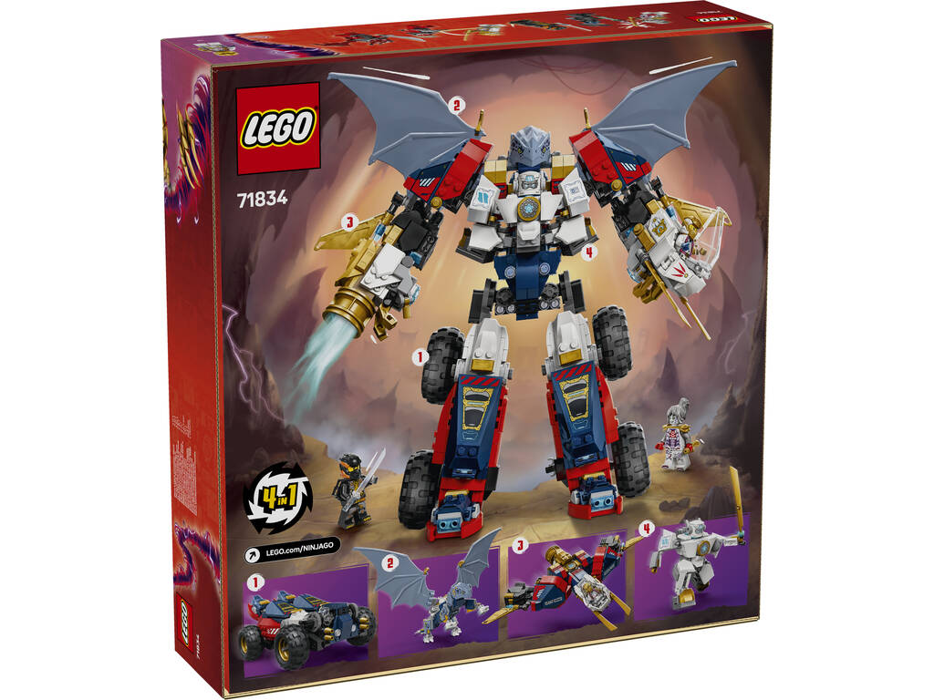 Lego Ninjago Dragons Rising Meca Ultra Combo de Zane