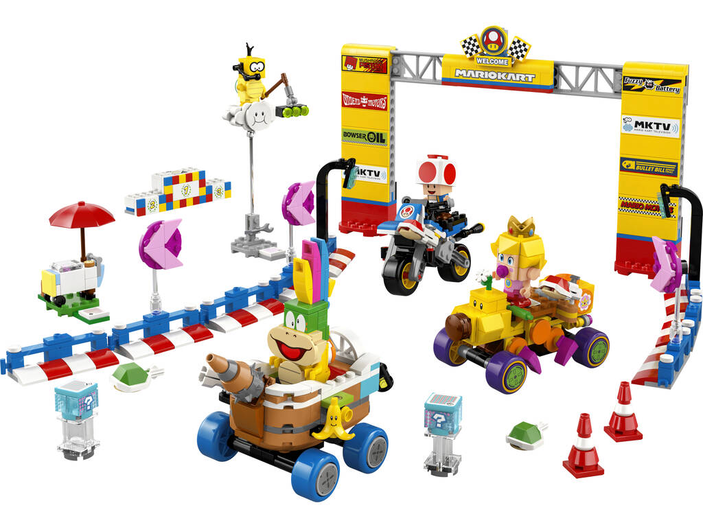 Lego Super Mario Mario Kart: Set Bebè Peach e Gran Premio