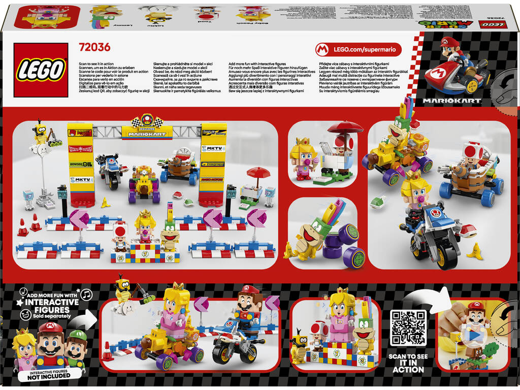 Lego Super Mario Mario Kart: Set Bebè Peach e Gran Premio