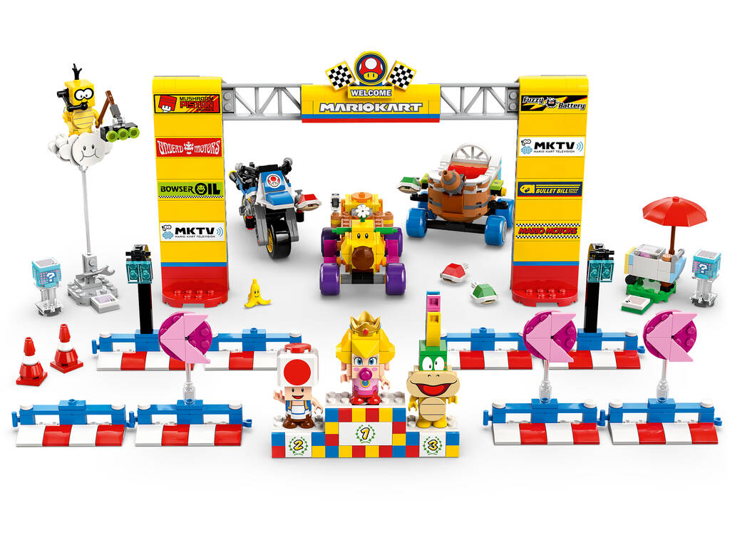 Lego Super Mario Mario Kart: Set Bebè Peach e Gran Premio