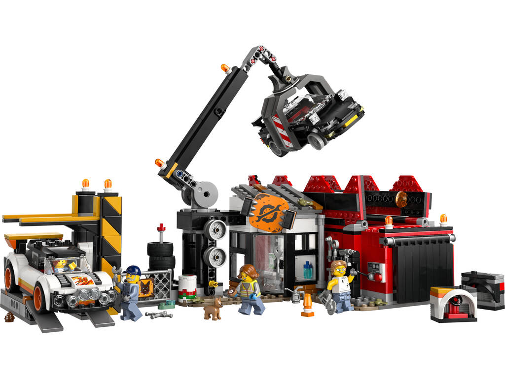 Lego City Scrapyard avec voitures