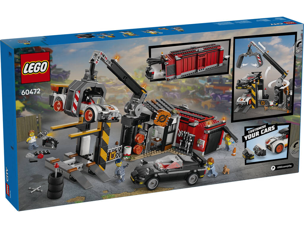 Lego City Scrapyard avec voitures