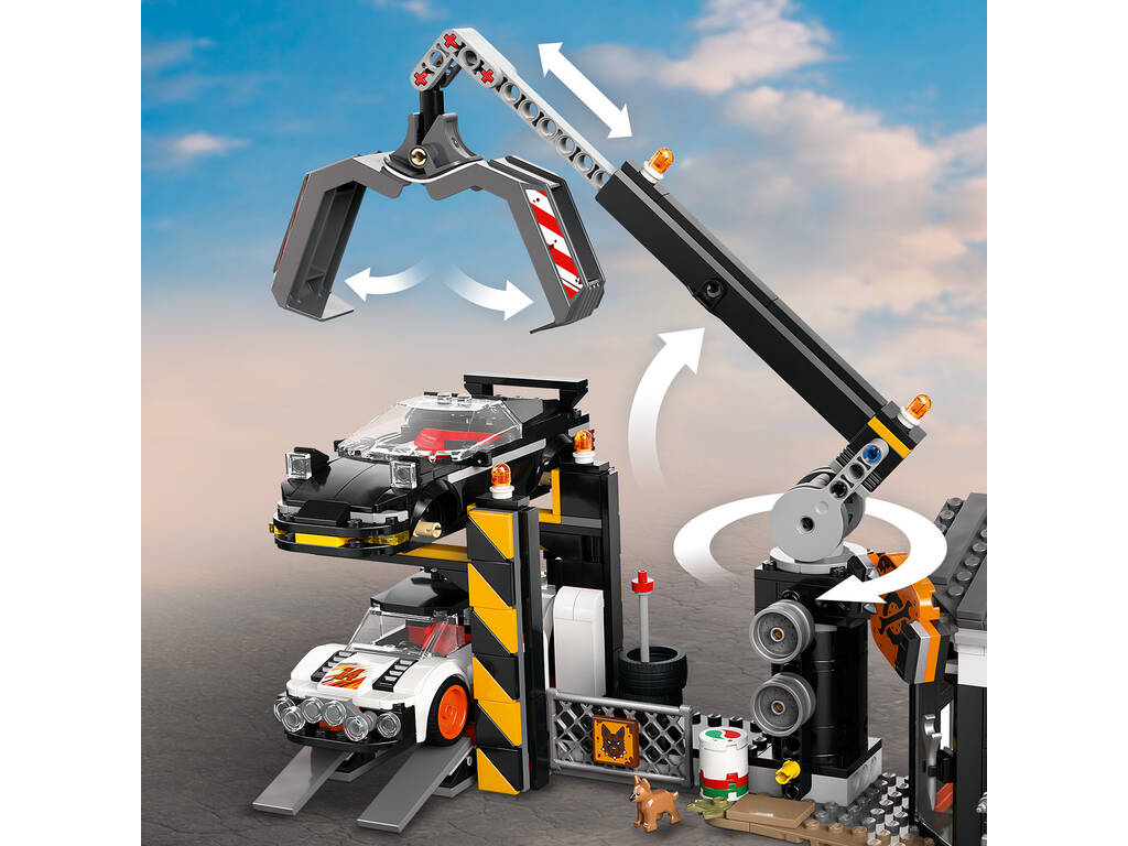 Lego City Scrapyard avec voitures
