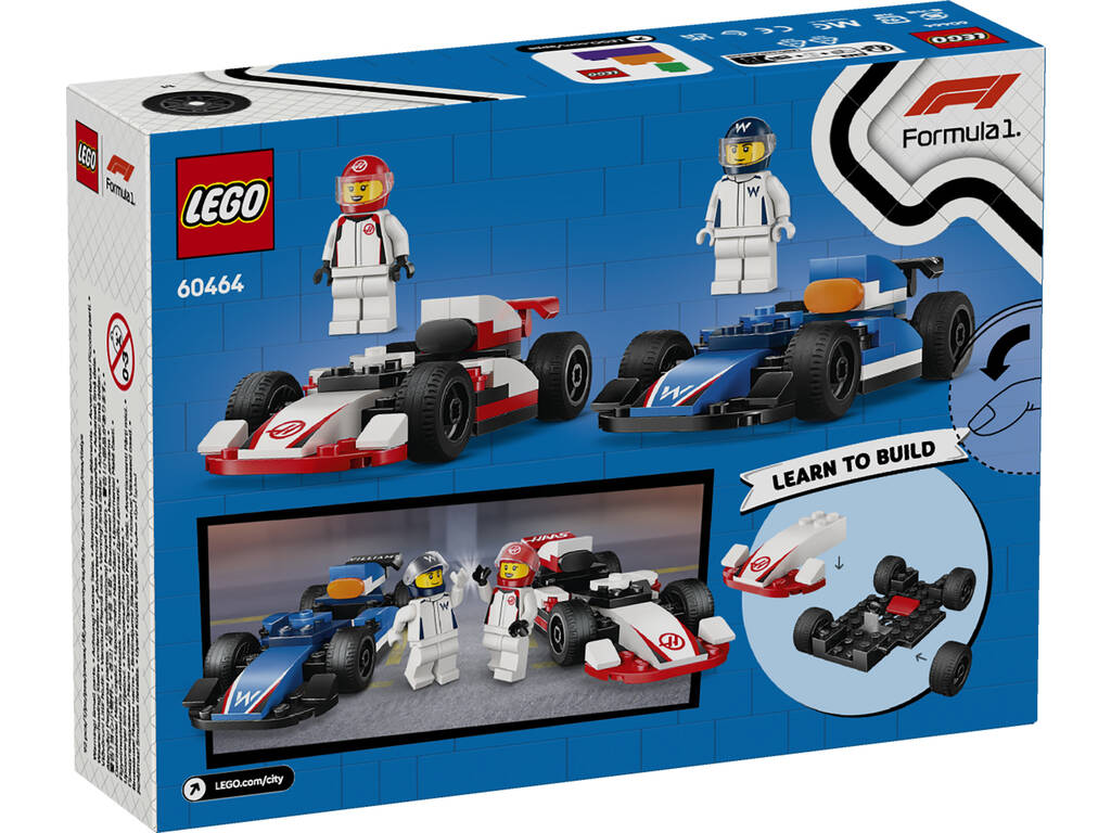 Lego City Formula 1 F1 Auto da F1 Williams Racing e Haas F1
