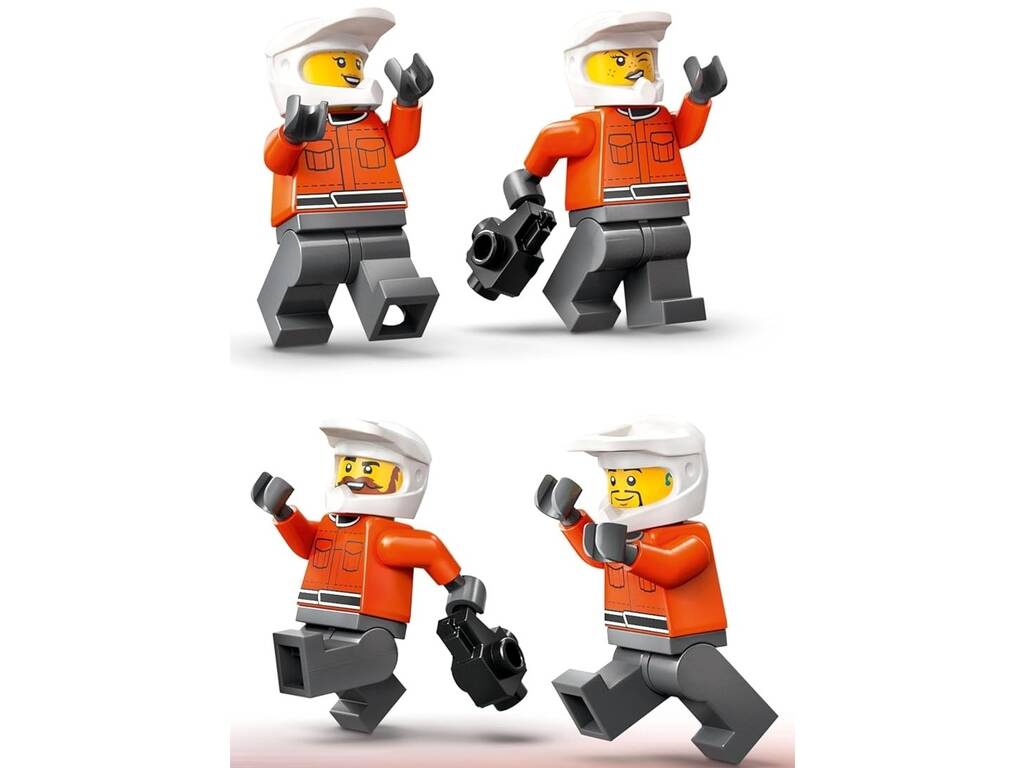 Lego City Formula 1 F1 Pit Stop e meccanici con auto Ferrari