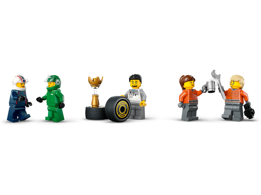 Lego City Formula 1 Camion F1 con le auto di F1 RB20 e AMR24