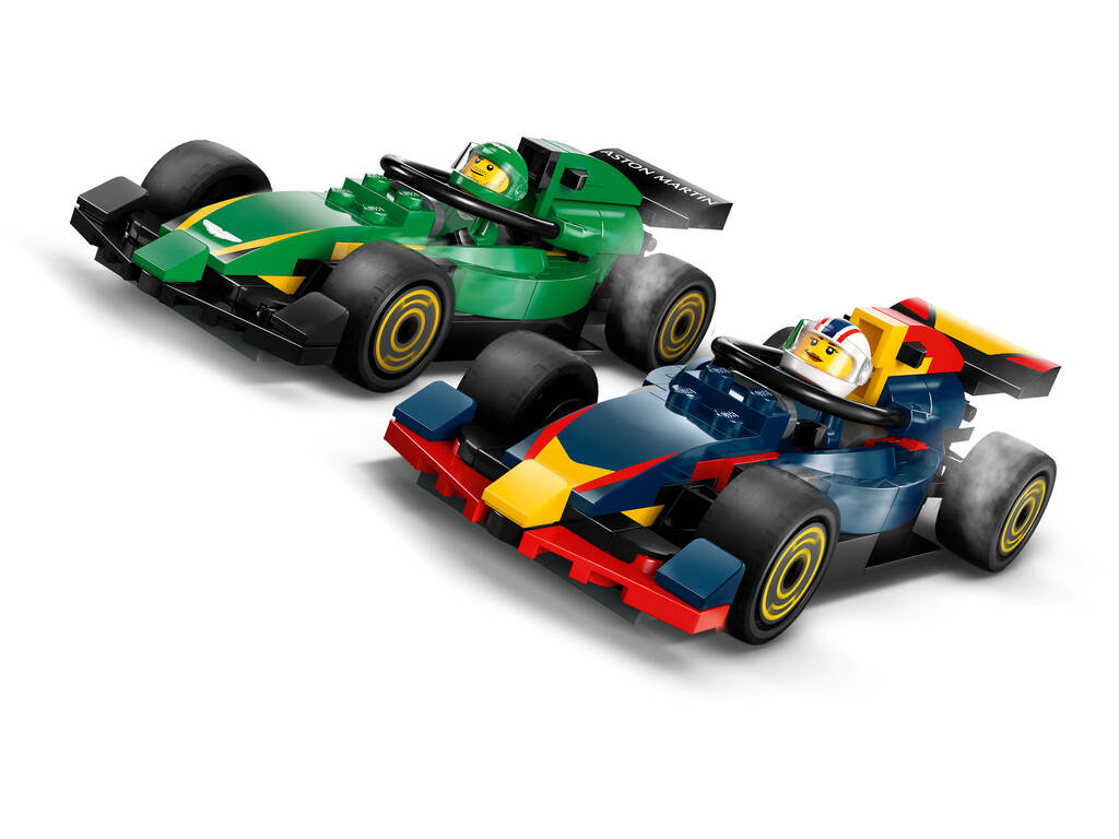 Lego City Formula 1 Camion F1 con le auto di F1 RB20 e AMR24