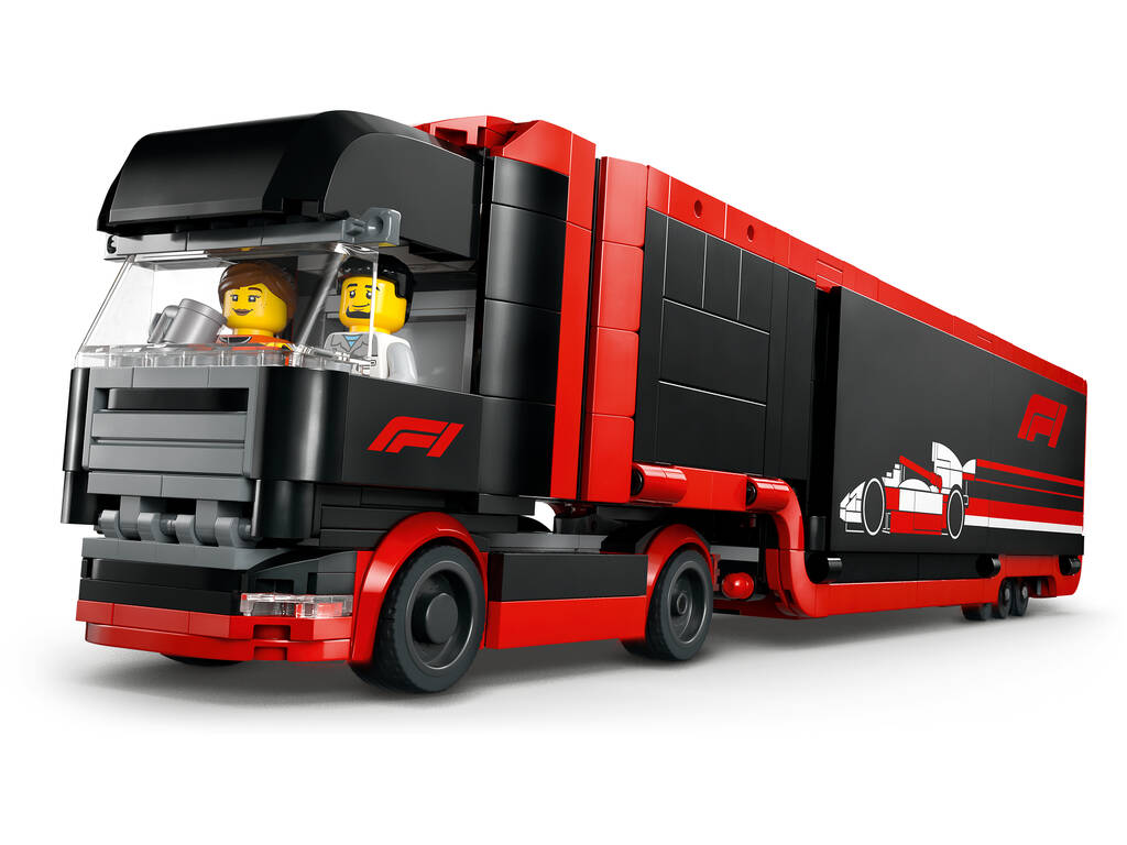 Lego City Formula 1 Camion F1 con le auto di F1 RB20 e AMR24