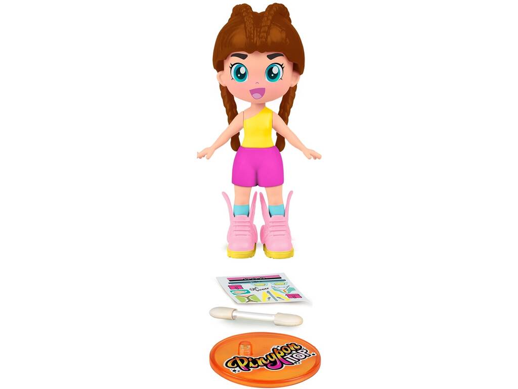 Pinypon Top Girls Boneca Cabelo Castanho
