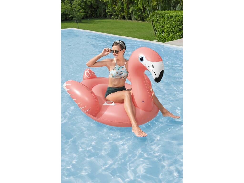 Fenicottero gonfiabile Ride-On 168x120 cm Bestway 41526