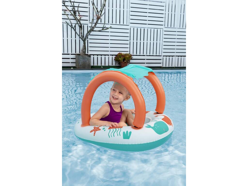 Barca gonfiabile per bambini H2O Go! Comfort Plush da 84x67 cm Bestway 34203