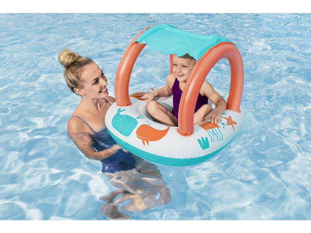 Barca gonfiabile per bambini H2O Go! Comfort Plush da 84x67 cm Bestway 34203