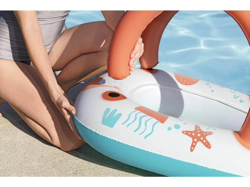 Barca gonfiabile per bambini H2O Go! Comfort Plush da 84x67 cm Bestway 34203