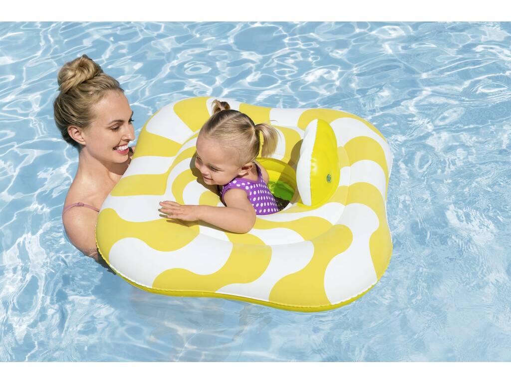 Galleggiante gonfiabile per bebè Comfort Plush 2 anelli 79x79 cm Bestway 32298