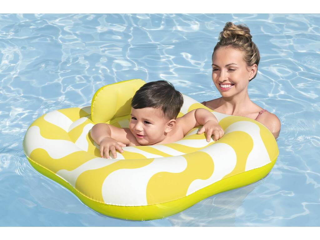 Galleggiante gonfiabile per bebè Comfort Plush 2 anelli 79x79 cm Bestway 32298
