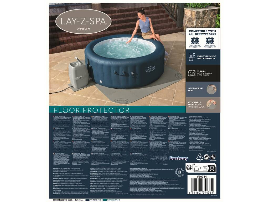 Protezione per pavimento per Spa Lay-Z-Spa da 196x196 cm Bestway 60334