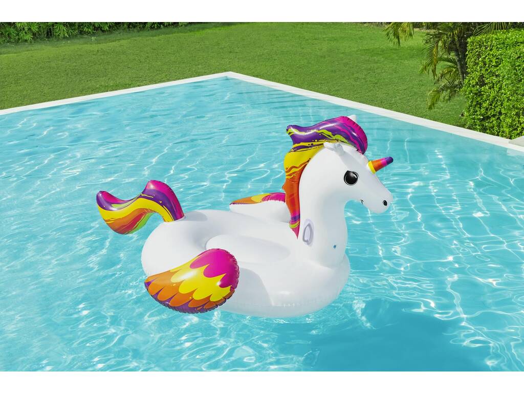 Unicorno gonfiabile gigante Unicorn Ride-On 224x164 cm Bestway 41113