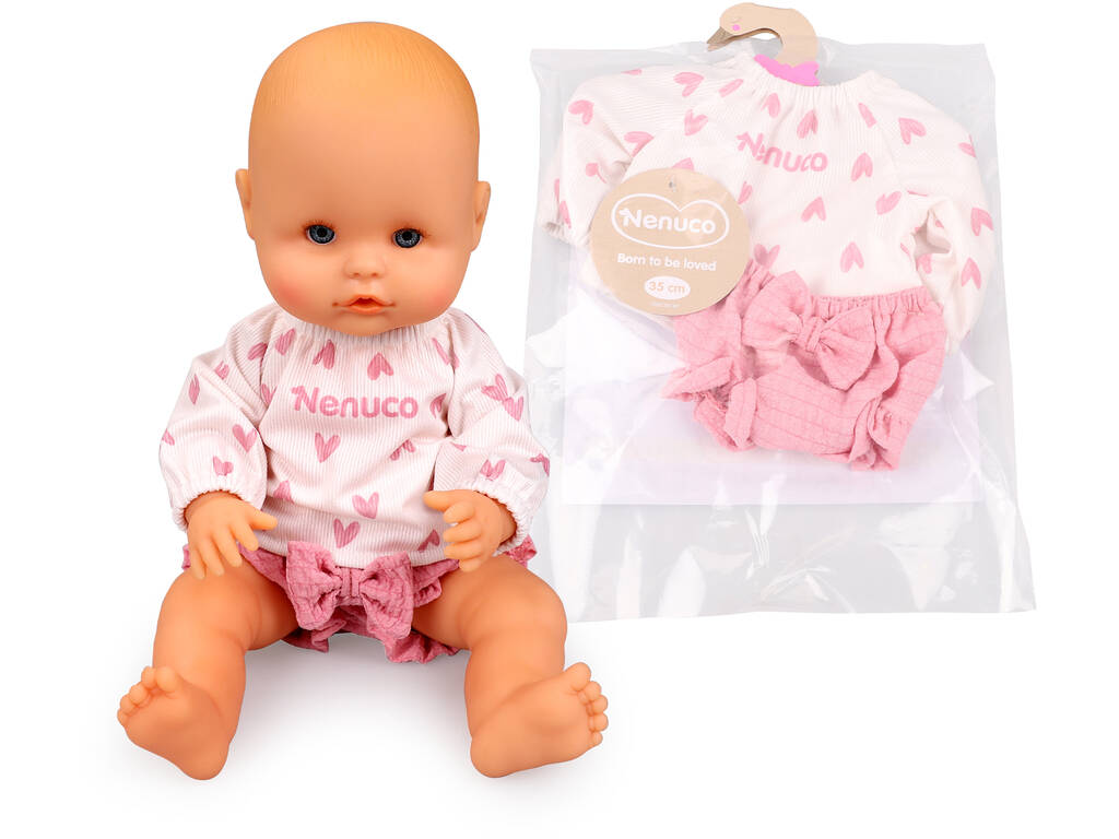 Nenuco Roupinha Casual 35 cm Conjunto Corações