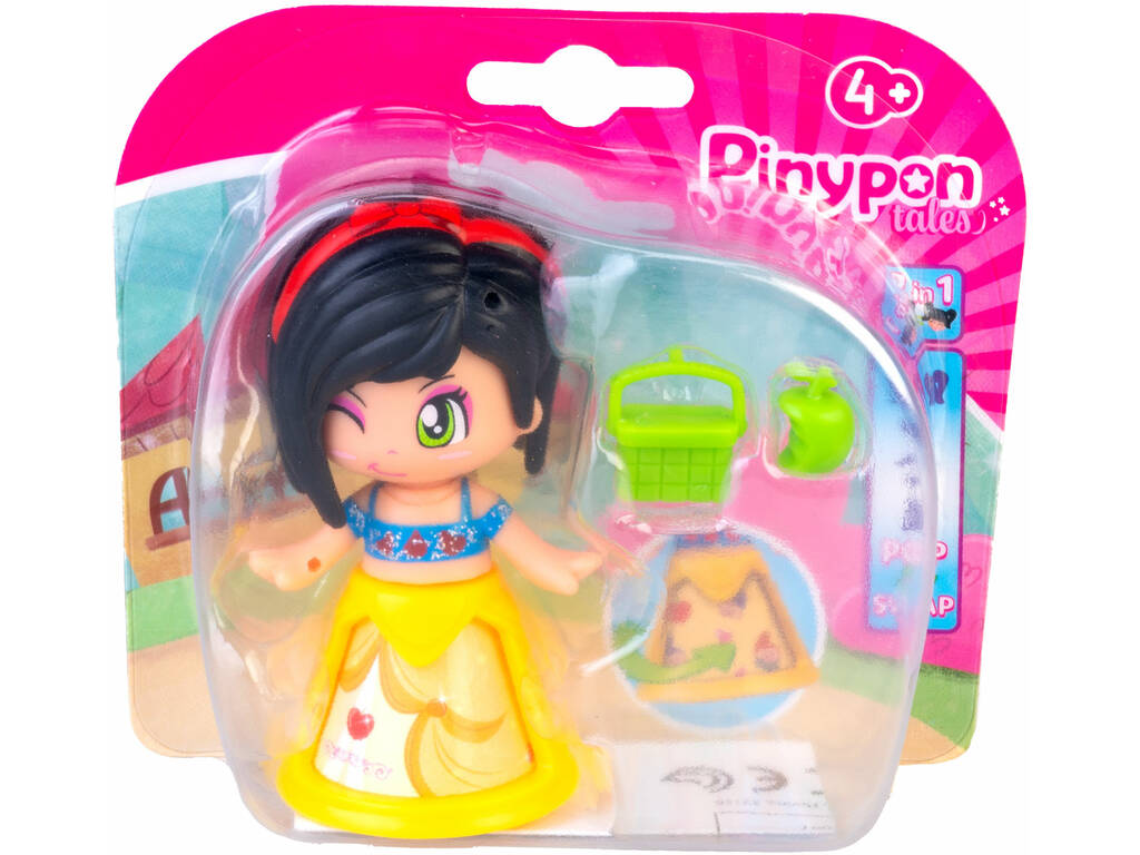 Pinypon Tales Bambola Biancaneve con accessori