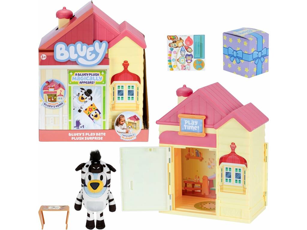 Maison Bluey avec peluche surprise