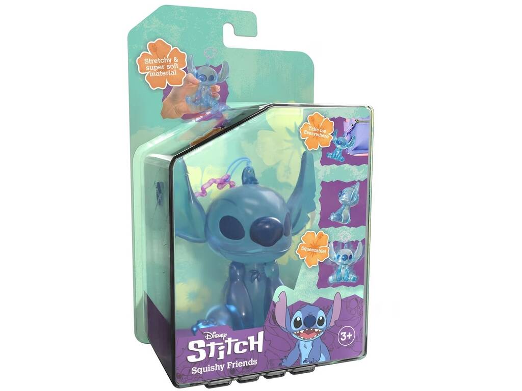 Disney Stitch Figurine Amis Extractibles 10 cm avec Crochet