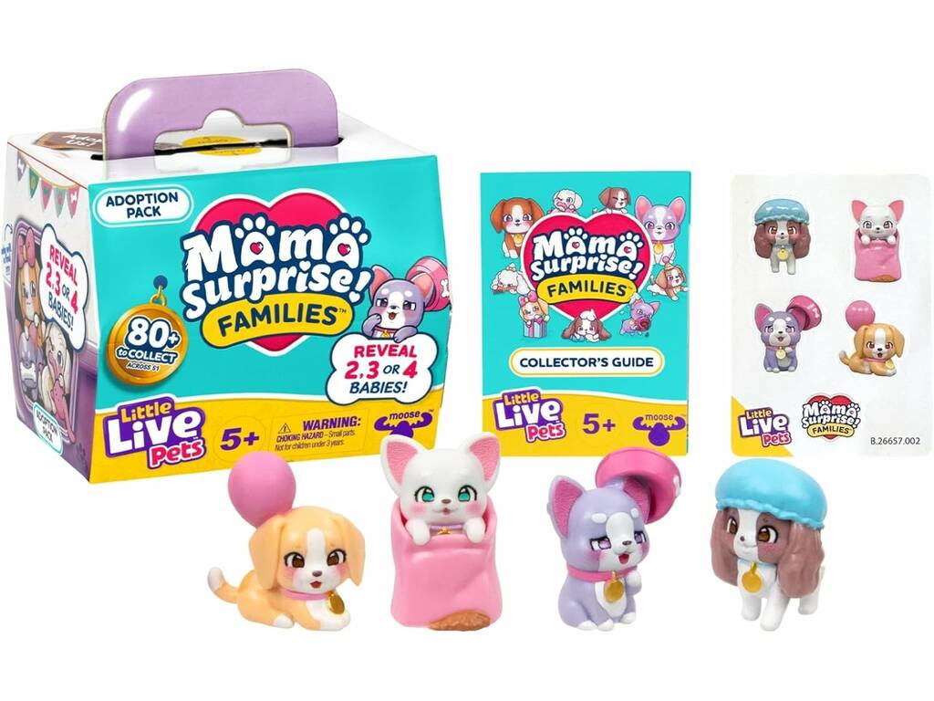 Little Live Pets Mama Surprise Families Scatola con Figure a Sorpresa